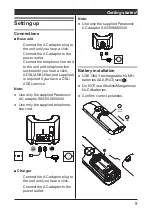 Предварительный просмотр 9 страницы Panasonic KX-TGB110NZ Operating Instructions Manual