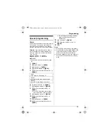 Предварительный просмотр 19 страницы Panasonic KX-TGB210NZ Operating Instructions Manual