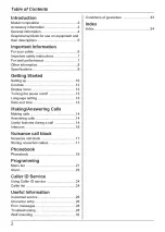 Preview for 2 page of Panasonic KX-TGB610E Operating Instructions Manual