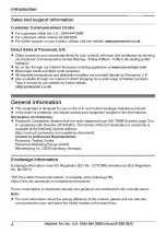 Preview for 4 page of Panasonic KX-TGB610E Operating Instructions Manual