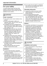 Preview for 6 page of Panasonic KX-TGB610E Operating Instructions Manual