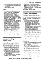 Preview for 7 page of Panasonic KX-TGB610E Operating Instructions Manual