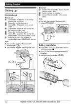 Preview for 10 page of Panasonic KX-TGB610E Operating Instructions Manual