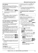 Preview for 15 page of Panasonic KX-TGB610E Operating Instructions Manual