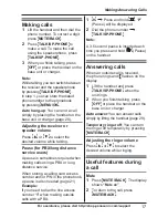 Preview for 17 page of Panasonic KX-TGB810 Operating Instructions Manual