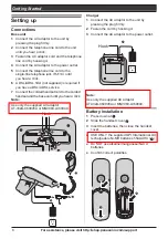 Preview for 8 page of Panasonic KX-TGB850 Series Operating Instructions Manual