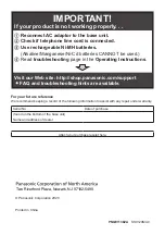 Preview for 48 page of Panasonic KX-TGB850 Series Operating Instructions Manual