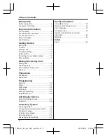 Preview for 2 page of Panasonic KX-TGC210C Operating Instructions Manual