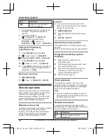 Предварительный просмотр 32 страницы Panasonic KX-TGC210C Operating Instructions Manual