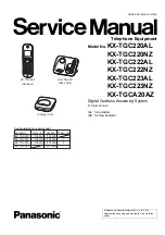 Предварительный просмотр 1 страницы Panasonic KX-TGC220AL Service Manual