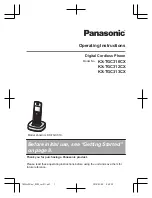 Panasonic KX-TGC310 Series Operating Instructions Manual preview