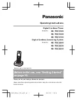 Preview for 1 page of Panasonic KX-TGC310E Operating Instructions Manual