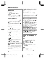 Preview for 14 page of Panasonic KX-TGC310FX Operating Instructions Manual