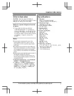 Предварительный просмотр 7 страницы Panasonic KX-TGC364 Operating Instructions Manual