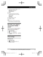 Предварительный просмотр 11 страницы Panasonic KX-TGC364 Operating Instructions Manual