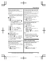 Предварительный просмотр 21 страницы Panasonic KX-TGC364 Operating Instructions Manual