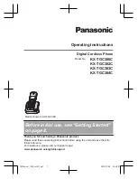 Предварительный просмотр 1 страницы Panasonic KX-TGC380C Operating Instructions Manual