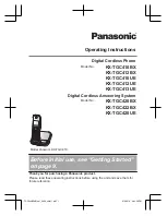 Preview for 1 page of Panasonic KX-TGC410BX Operating Instructions Manual