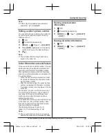 Предварительный просмотр 29 страницы Panasonic KX-TGD210
series Operating Instructions Manual