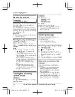 Предварительный просмотр 30 страницы Panasonic KX-TGD210
series Operating Instructions Manual