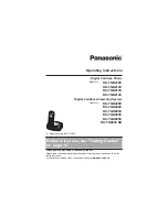 Preview for 1 page of Panasonic KX-TGD210C Operating Instructions Manual