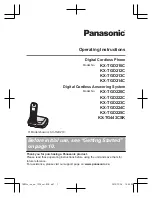 Panasonic KX-TGD223C Operating Instructions Manual preview