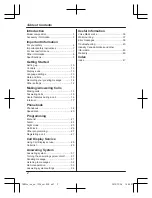 Preview for 2 page of Panasonic KX-TGD223C Operating Instructions Manual