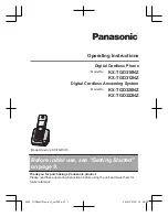 Preview for 1 page of Panasonic KX-TGD310NZ Operating Instructions Manual