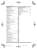 Preview for 2 page of Panasonic KX-TGD390C Operating Instructions Manual