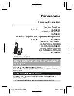 Panasonic KX-TGD432 Operating Instructions Manual preview