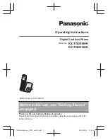 Preview for 1 page of Panasonic KX-TGD510HK Operating Instructions Manual