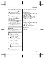 Предварительный просмотр 21 страницы Panasonic KX-TGD510UE Operating Instructions Manual