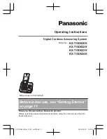 Panasonic KX-TGD620 Series Operating Instructions Manual preview