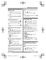 Предварительный просмотр 17 страницы Panasonic KX-TGD620 Series Operating Instructions Manual