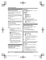 Предварительный просмотр 38 страницы Panasonic KX-TGD620 Series Operating Instructions Manual