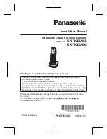 Preview for 1 page of Panasonic KX-TGD66 Series Installation Manual