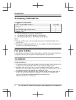 Preview for 2 page of Panasonic KX-TGD66 Series Installation Manual