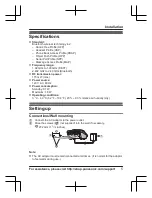 Preview for 5 page of Panasonic KX-TGD66 Series Installation Manual