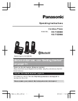 Предварительный просмотр 1 страницы Panasonic KX-TGD663 Operating Instructions Manual