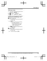 Предварительный просмотр 33 страницы Panasonic KX-TGD663 Operating Instructions Manual