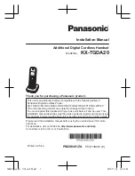 Panasonic KX-TGDA20 Installation Manual preview