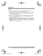 Preview for 8 page of Panasonic KX-TGDA20 Installation Manual