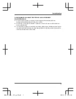 Preview for 17 page of Panasonic KX-TGDA20C Installation Manual