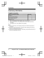 Preview for 2 page of Panasonic KX-TGDA30E Installation Manual