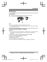 Preview for 3 page of Panasonic KX-TGDA30E Installation Manual