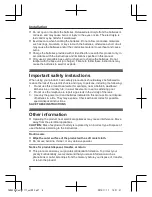 Preview for 6 page of Panasonic KX-TGDA30EX Installation Manual