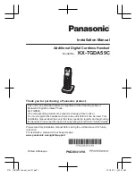 Panasonic KX-TGDA59C Installation Manual preview