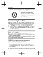 Preview for 4 page of Panasonic KX-TGDA63 Installation Manual