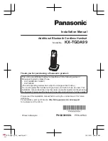 Panasonic KX-TGDA99 Installation Manual preview