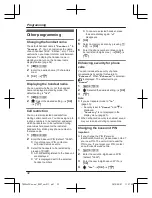 Предварительный просмотр 32 страницы Panasonic KX-TGE210FX Operating Instructions Manual